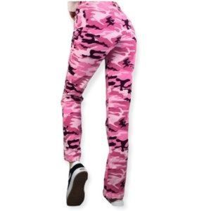 The Children's Place Girls Pink Camo Pants Size 14 Camouflage / Corduroy